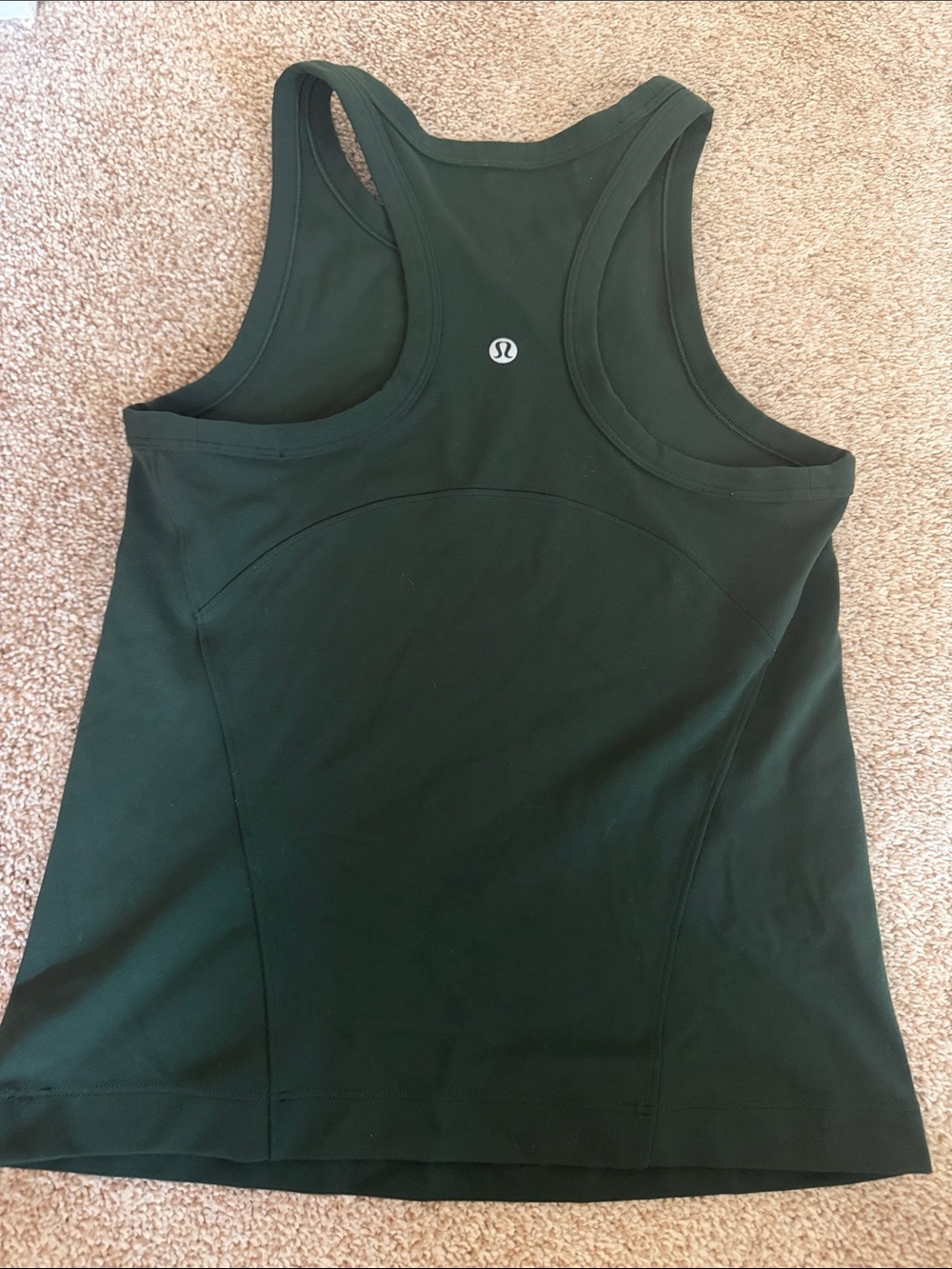 lululemon athletica Forest Green Racerback Performance Tank
